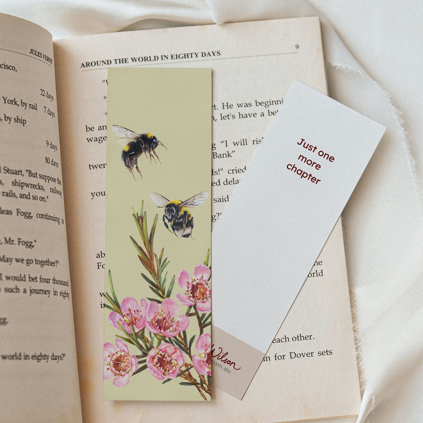Bees & Wax Flowers - Bookmark