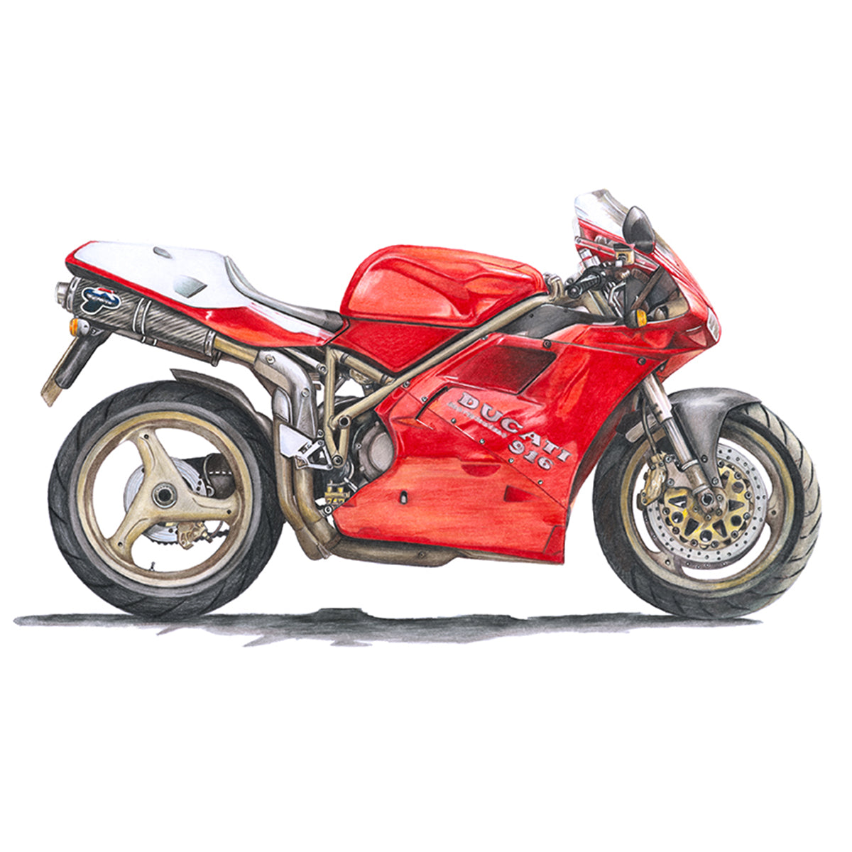 Ducati 916 - Fine Art Print