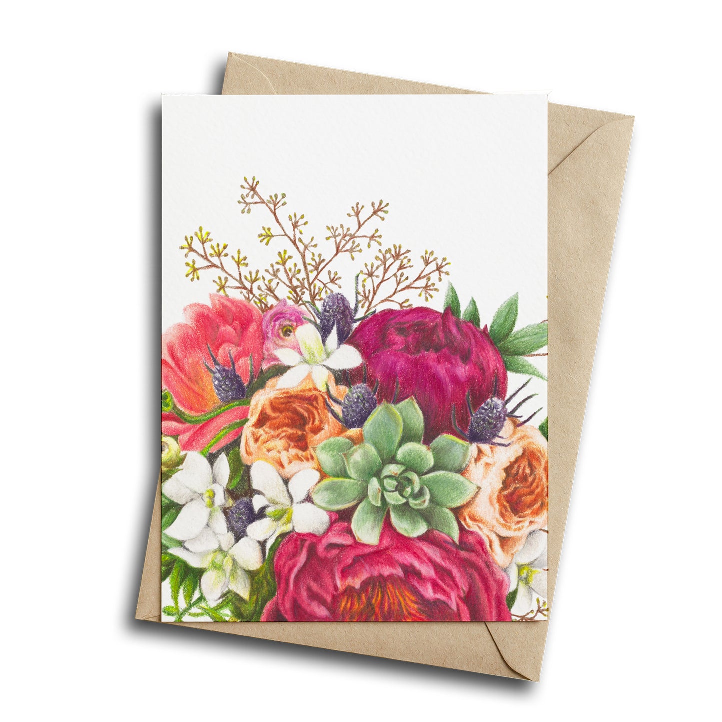 Floral Frenzy Greeting Card