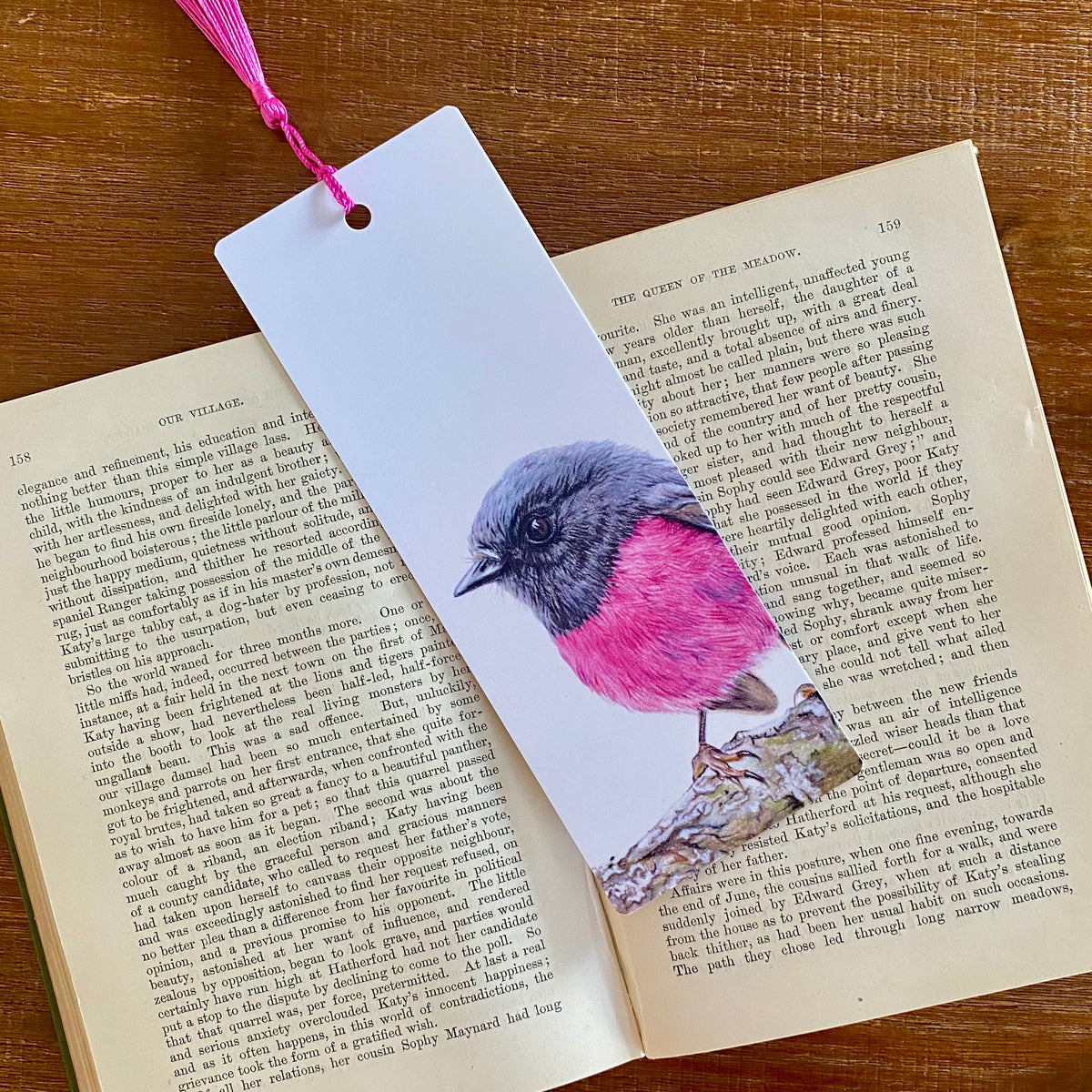 Pink Robin - Bookmark