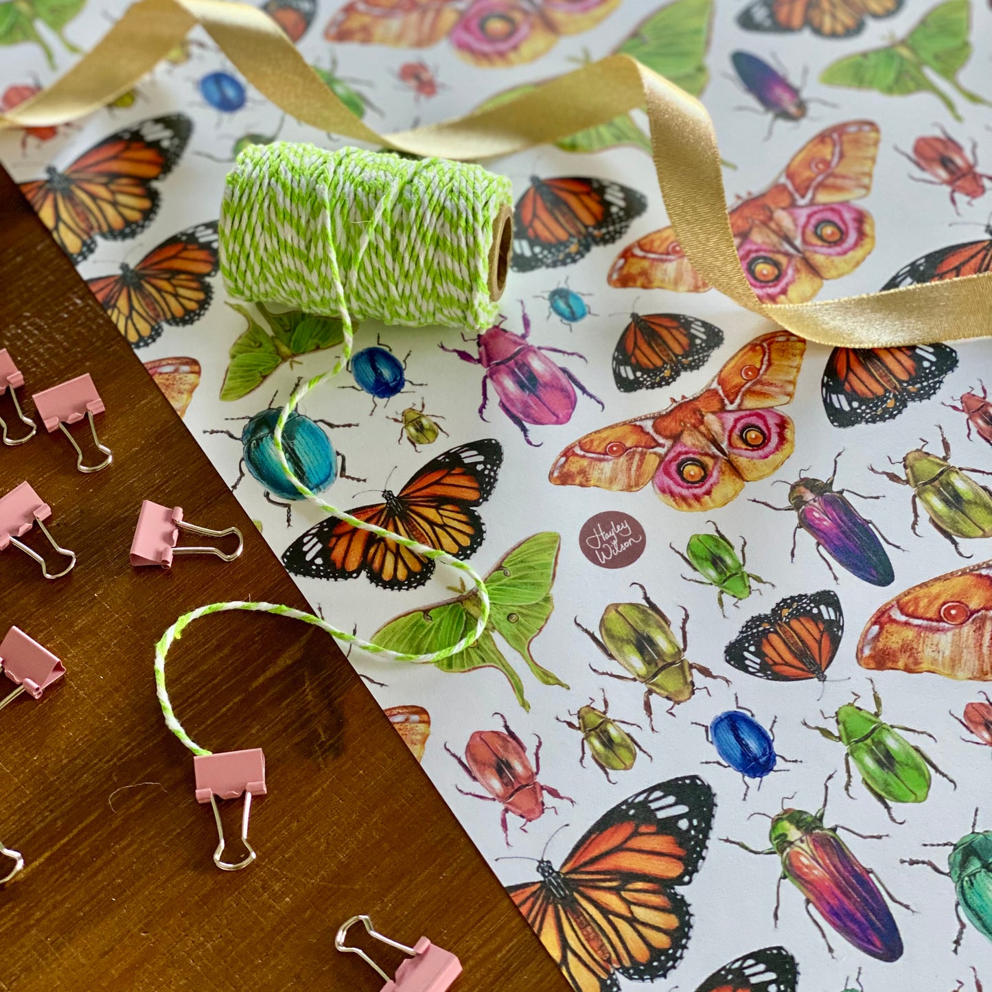 Insects Wrapping Paper - 1 sheet