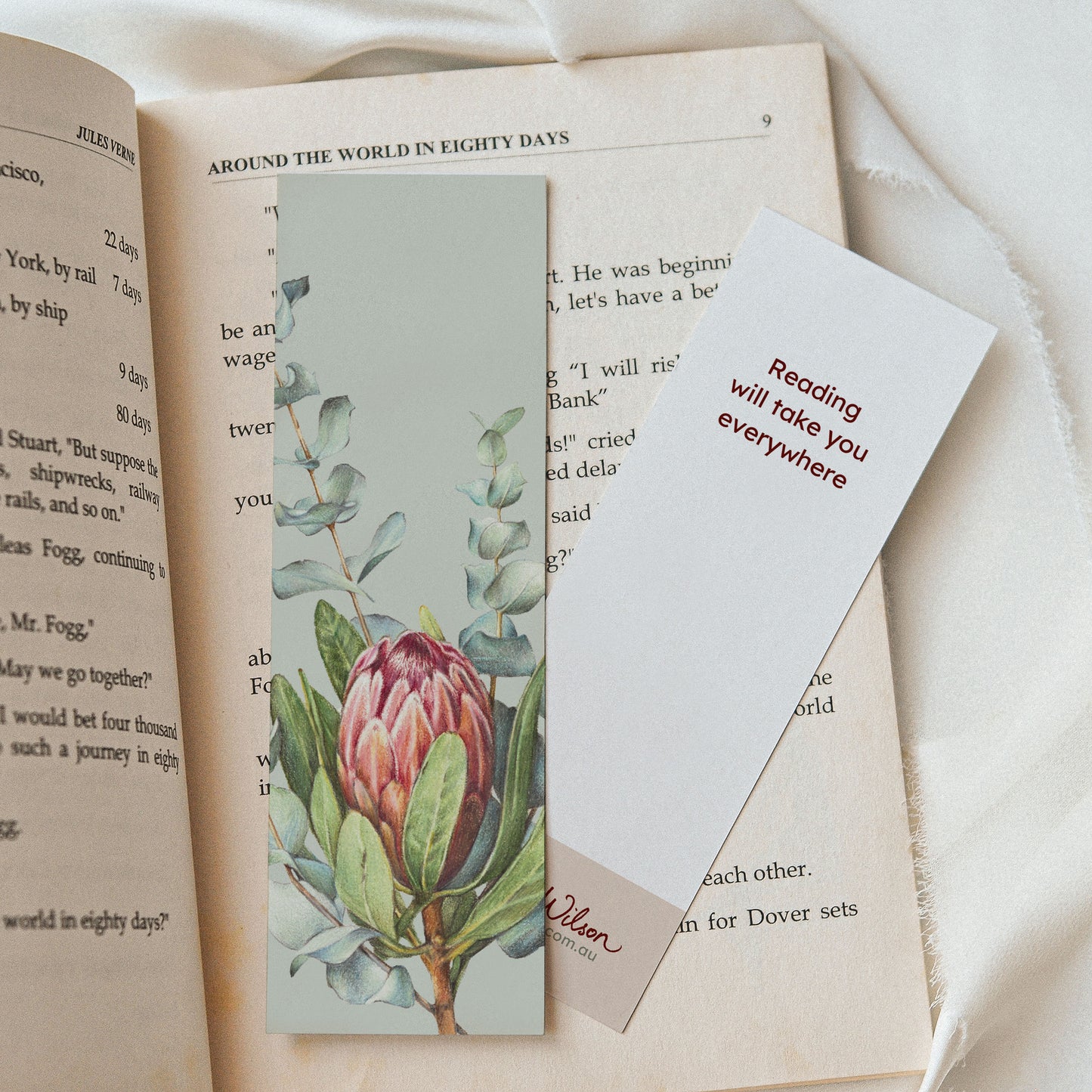 Protea/Eucalyptus - Bookmark