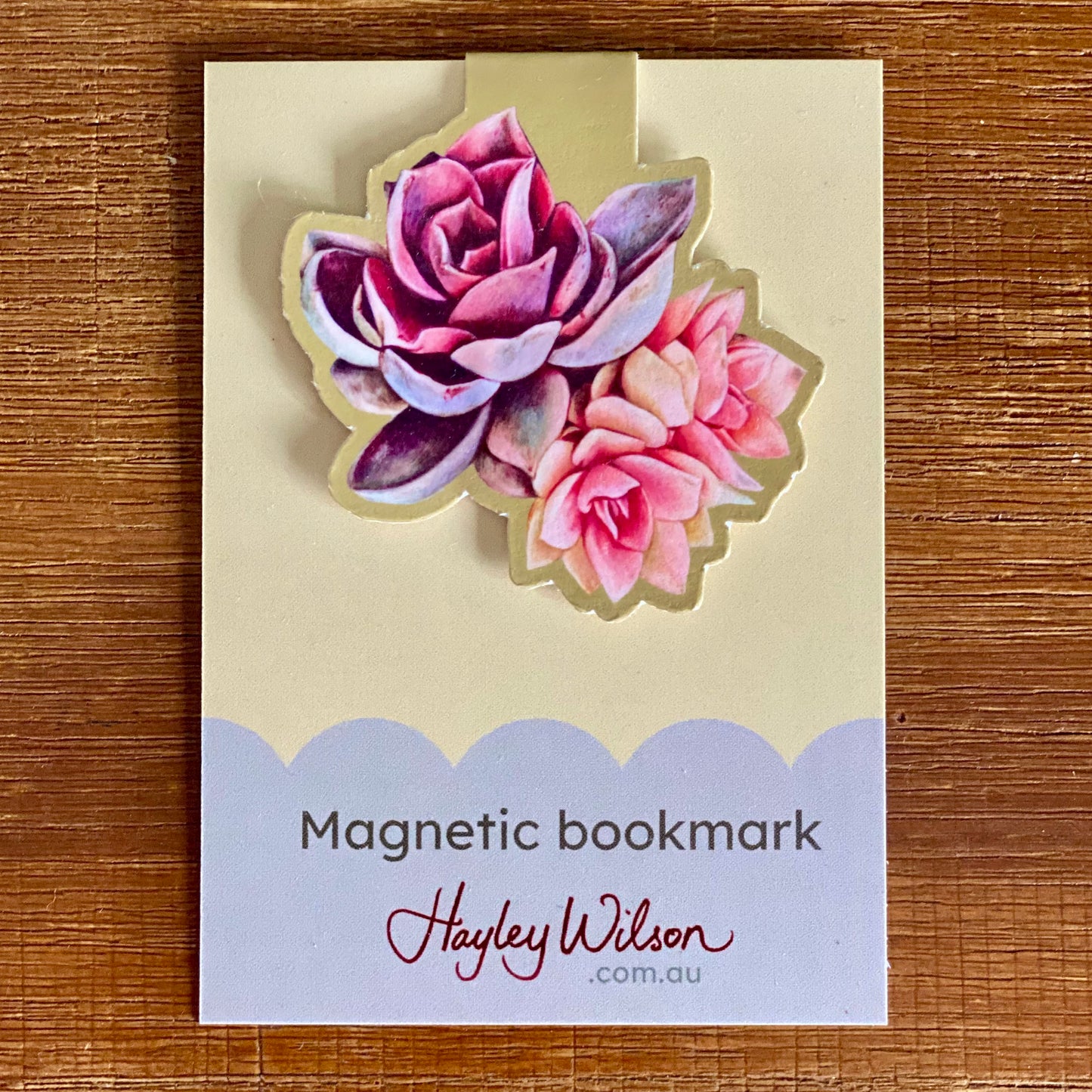 Succulents - Magnetic Bookmark