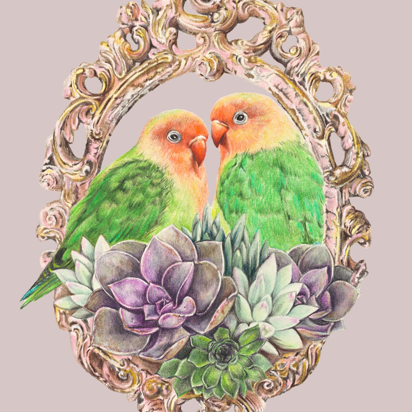 The Keepsake/mauve - Fine Art Print