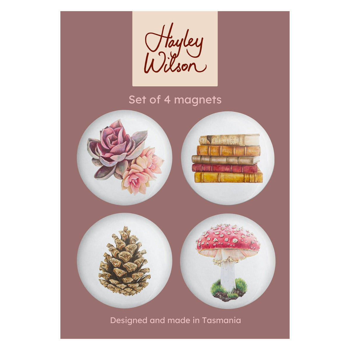 Vintage Vibes - Set of 4 magnets