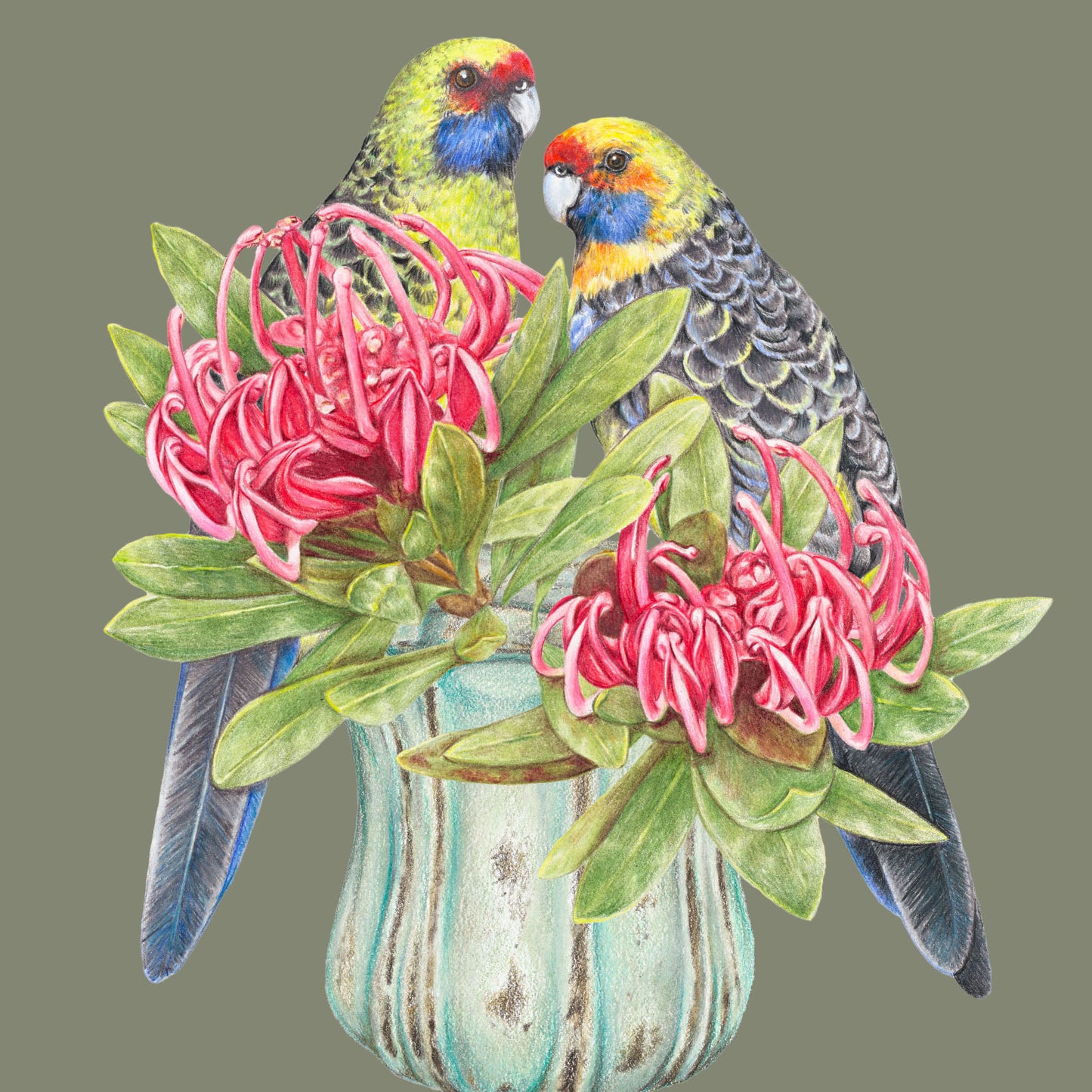 Wild Arrangement/green Fine Art Print