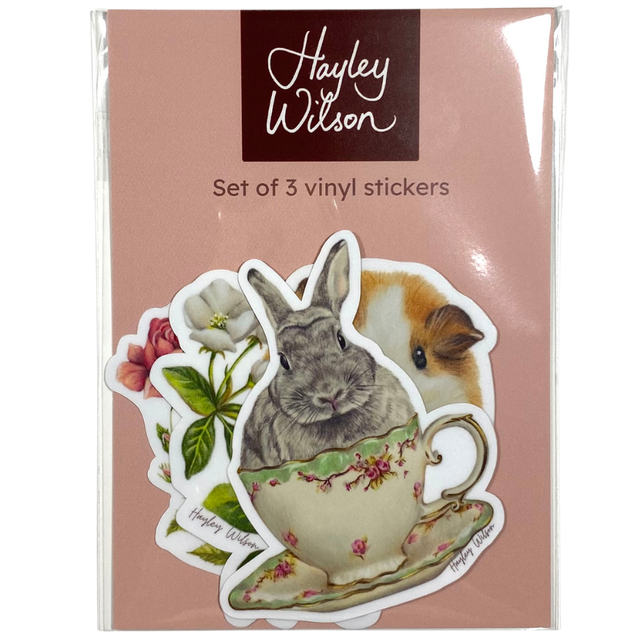 Wild and Whimsical - Set of 3 stickers