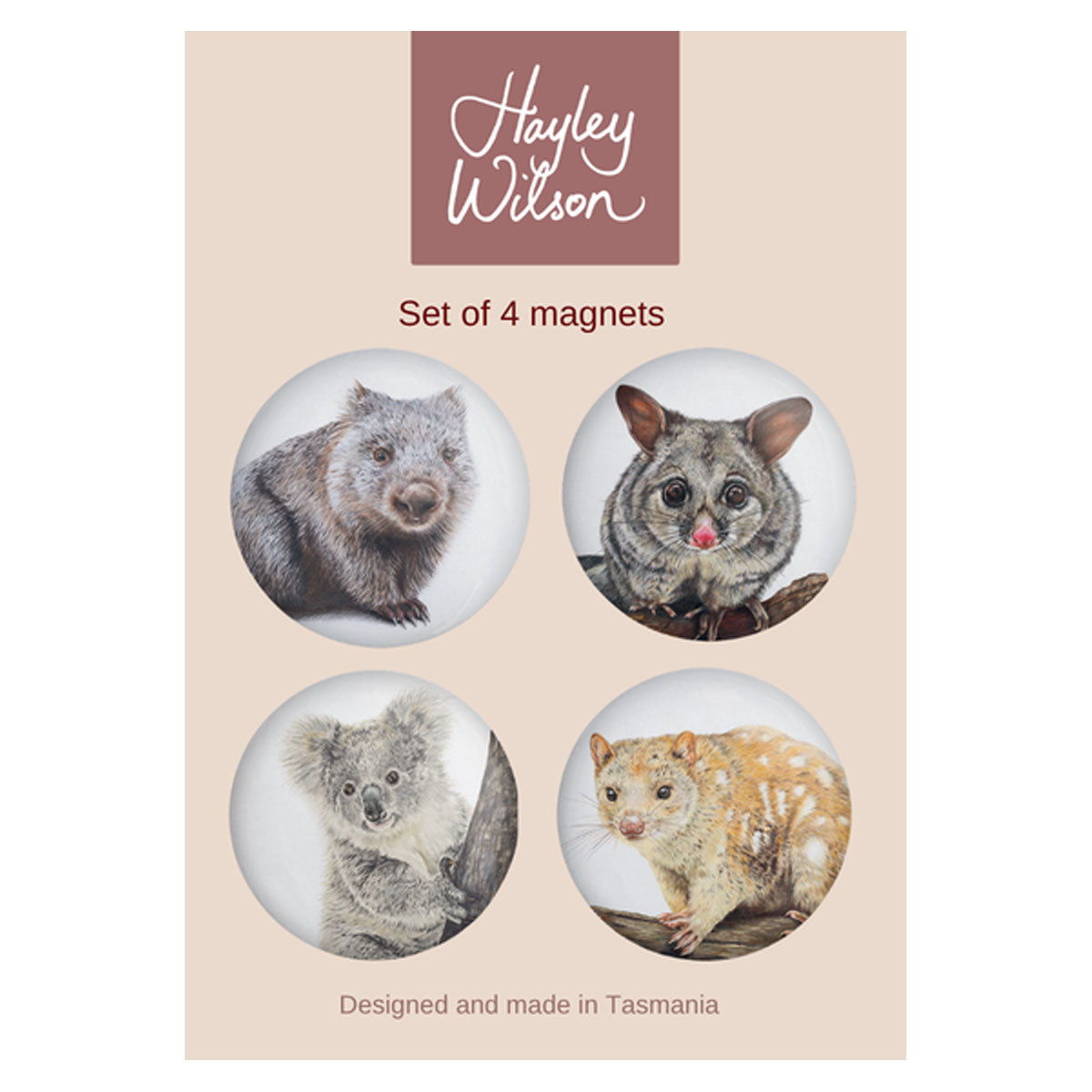 Wildlife 2 - Set of 4 magnets