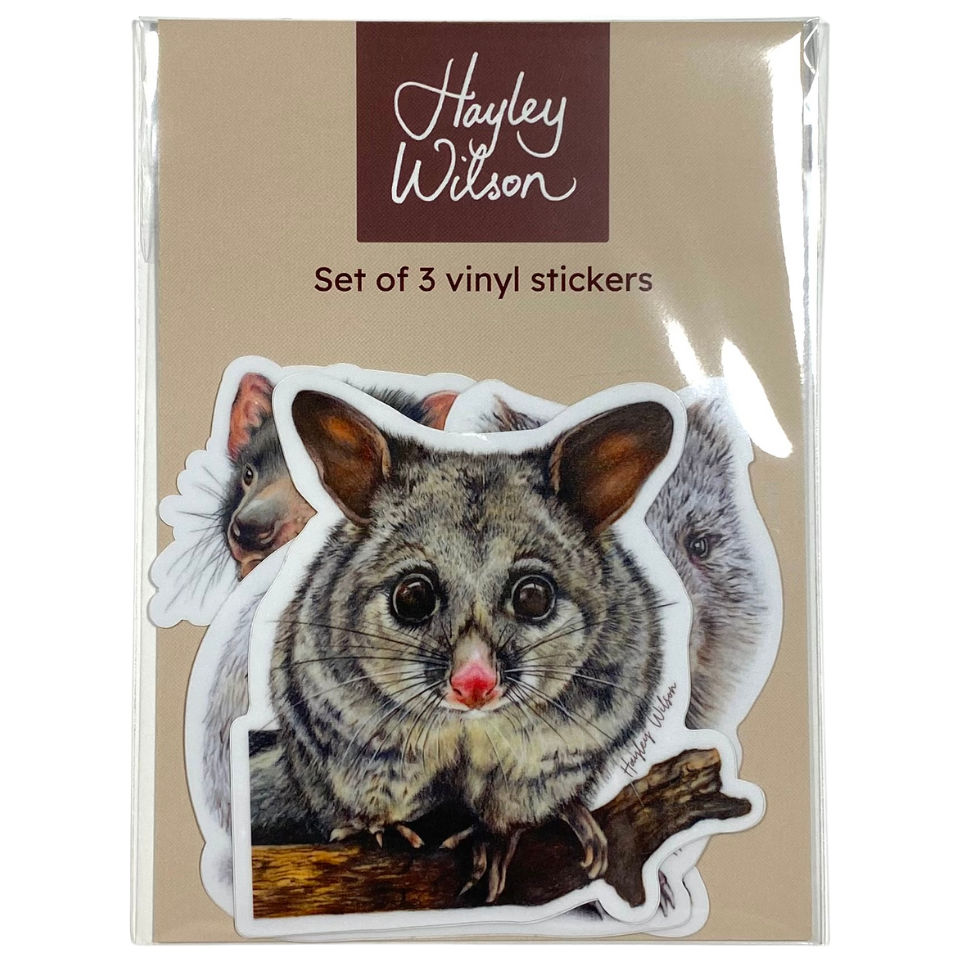 Wildlife 2 - Set of 3 stickers