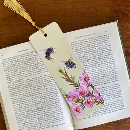 Bees & Wax Flowers - Bookmark