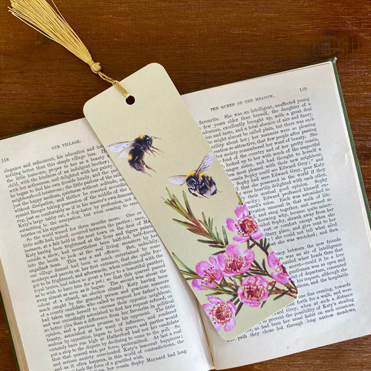 Bees & Wax Flowers - Bookmark