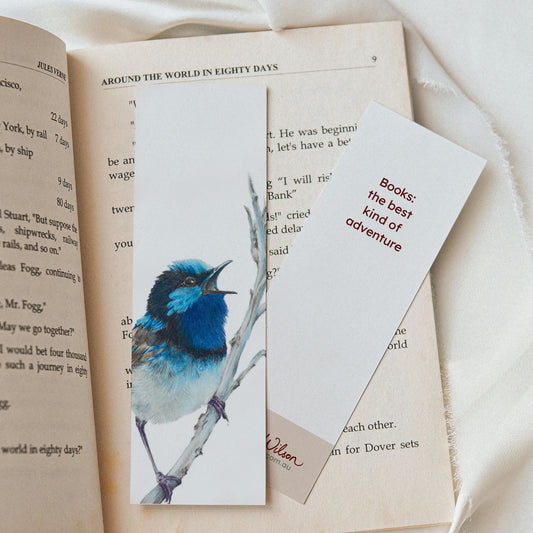 Blue Wren - Bookmark