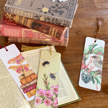 Bees & Wax Flowers - Bookmark