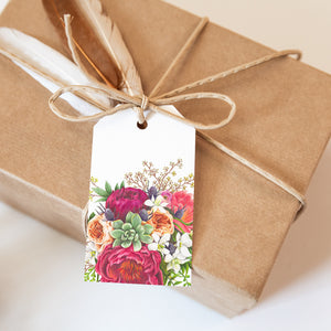 Floral Frenzy Gift Tags - set of 10