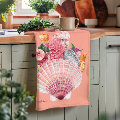 Galah Bouquet - Tea towel