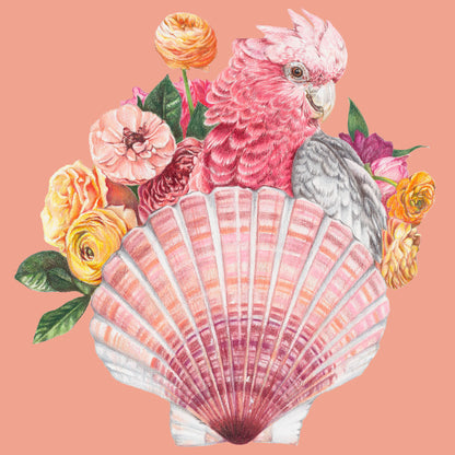 Galah Bouquet/coral - Fine Art Print