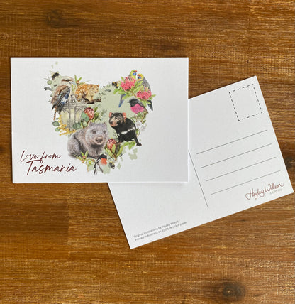 Love from Tasmania - Postcard