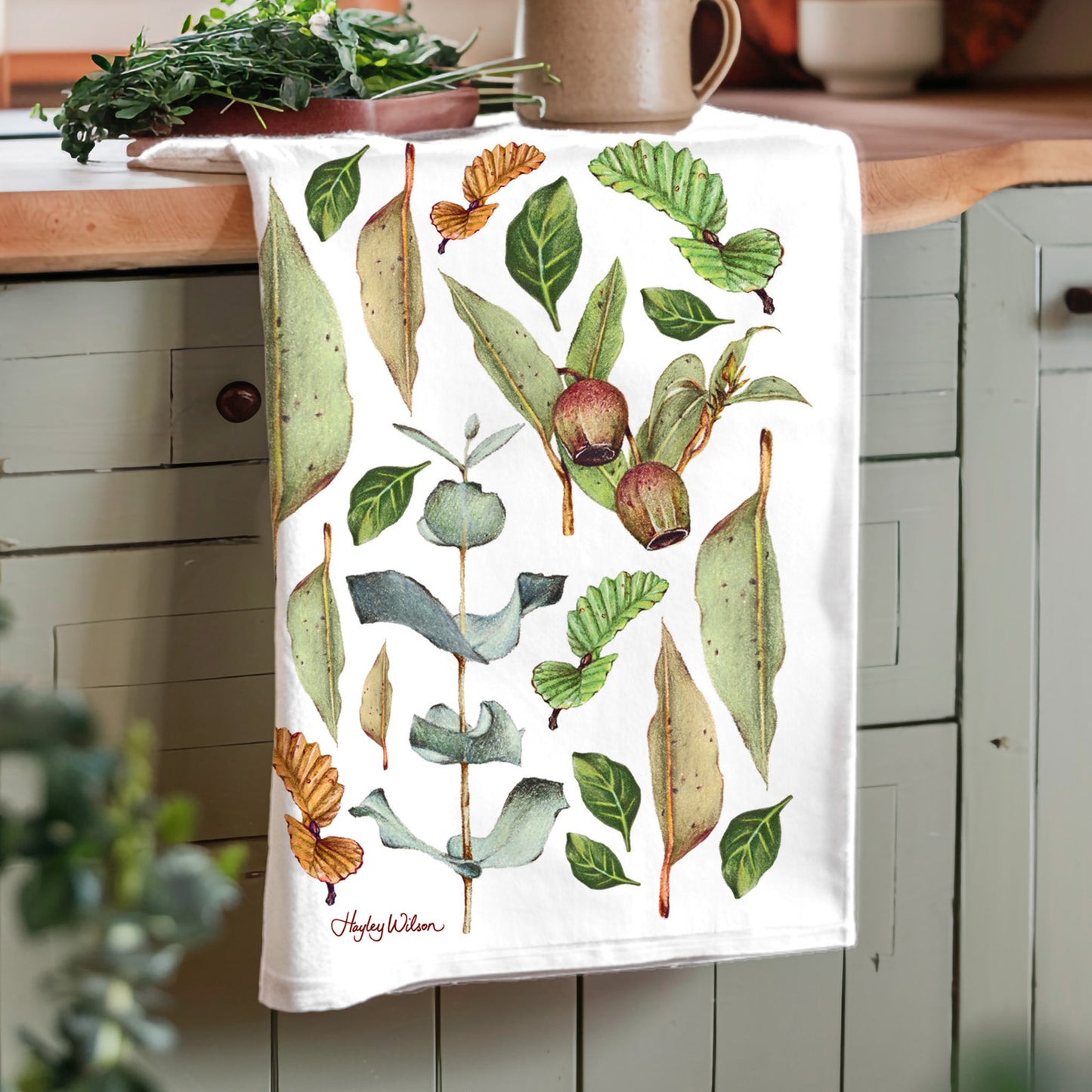 Leaves - Tea towel