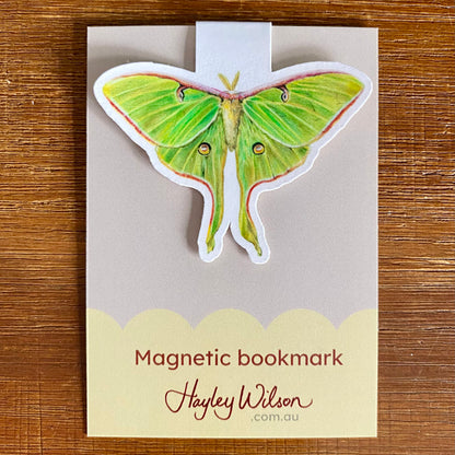 Luna Moth - Magnetic Bookmark