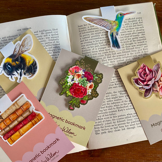 Set of 5 - Magnetic Bookmarks
