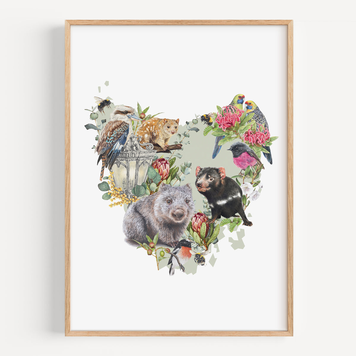 Tasmania map - Fine Art Print
