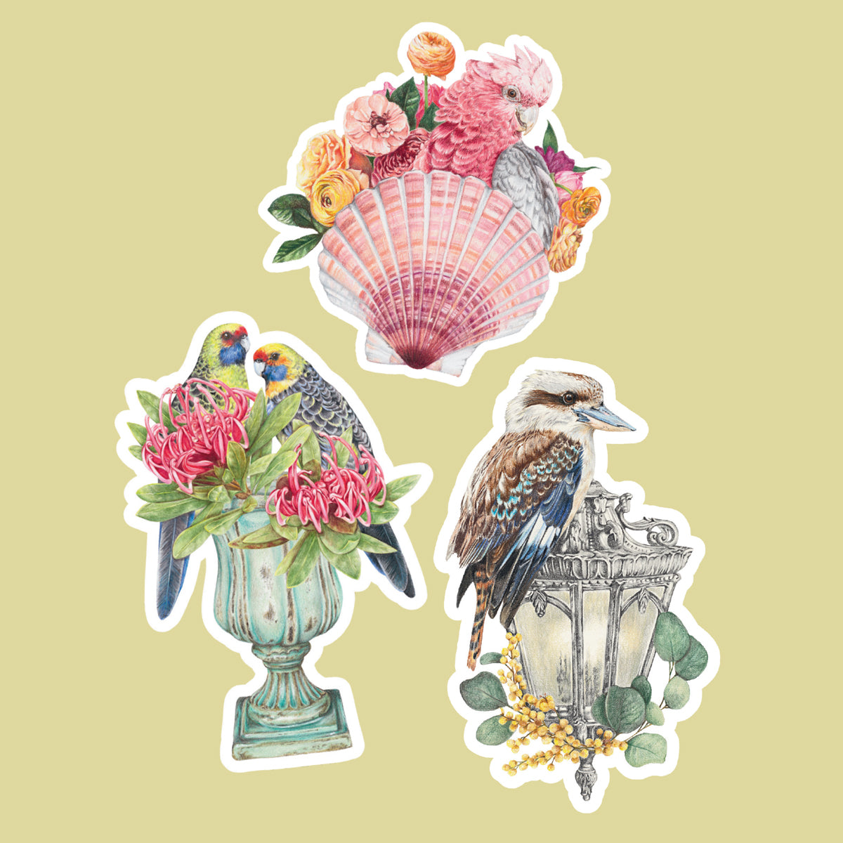 Romance - Set of 3 stickers
