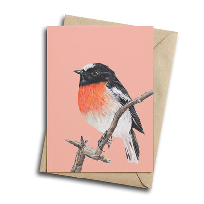 Scarlet Robin - Greeting Card