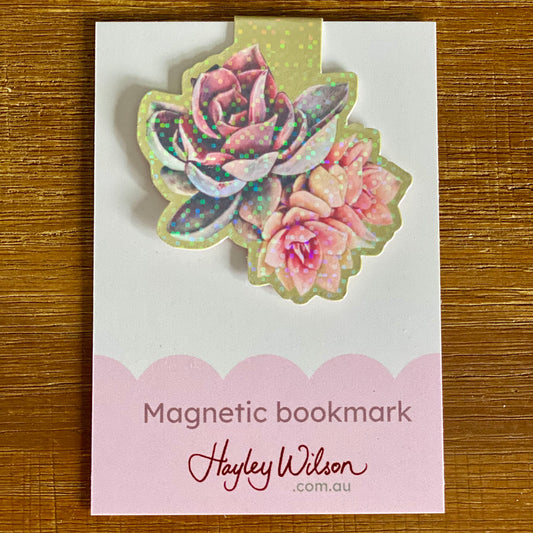 Succulents holographic - Magnetic Bookmark