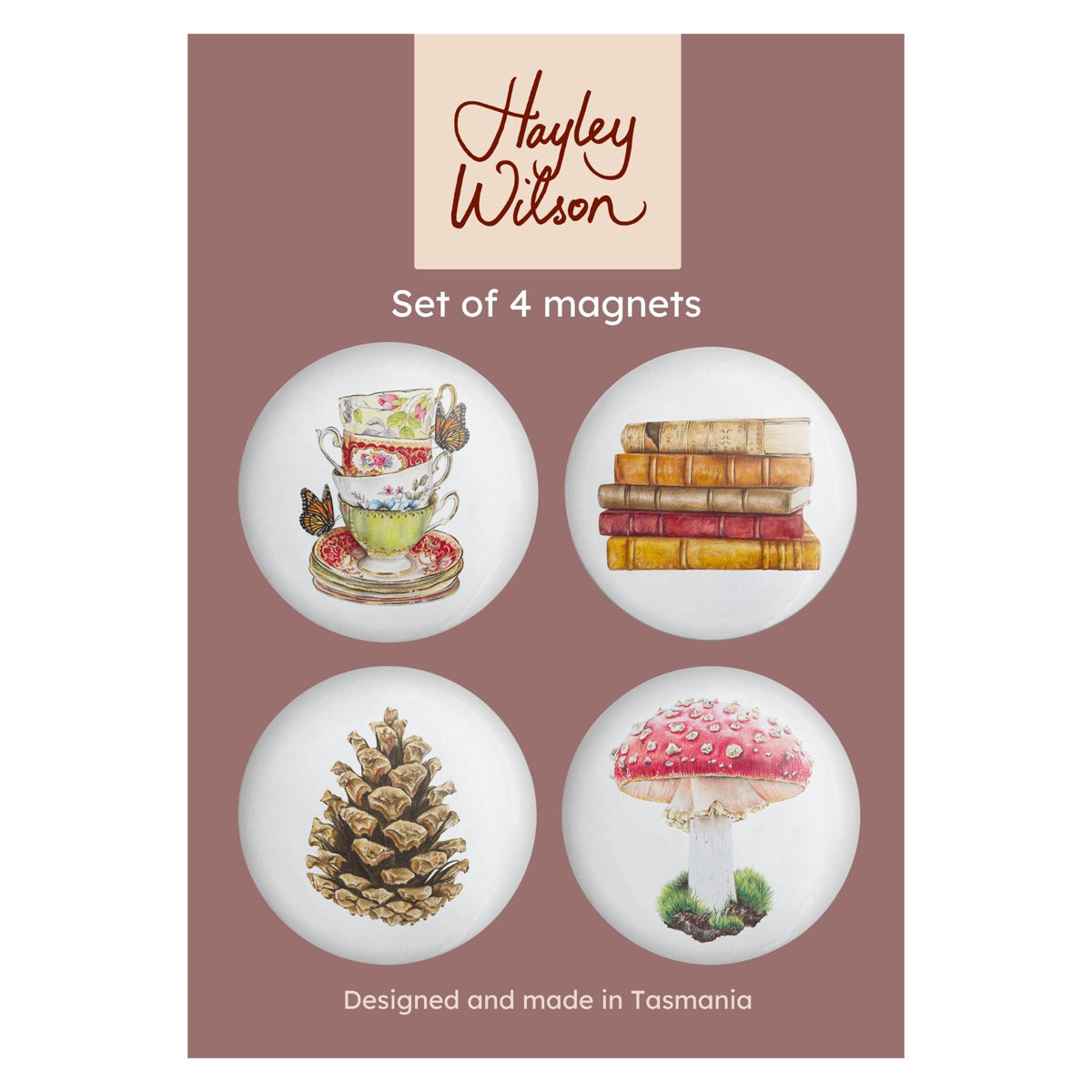 Vintage Vibes - Set of 4 magnets