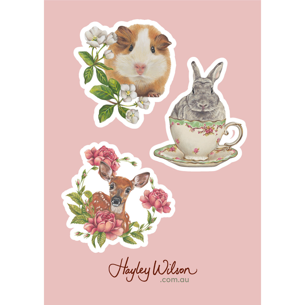 Wild and Whimsical - Set of 3 stickers