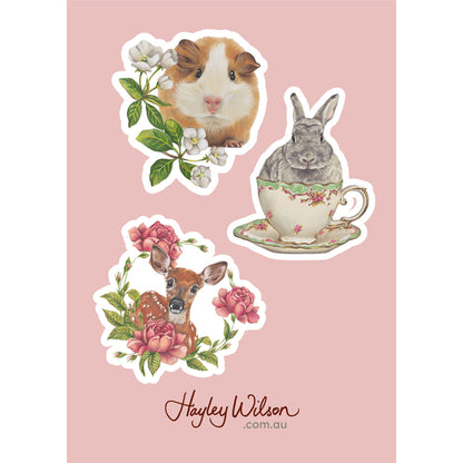 Wild and Whimsical - Set of 3 stickers
