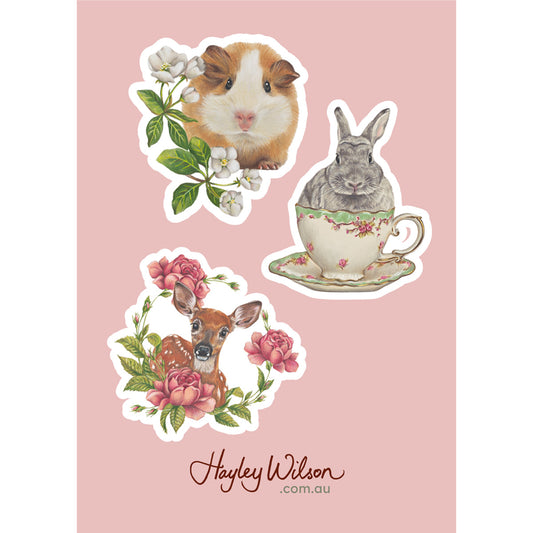 Wild and Whimsical - Set of 3 stickers