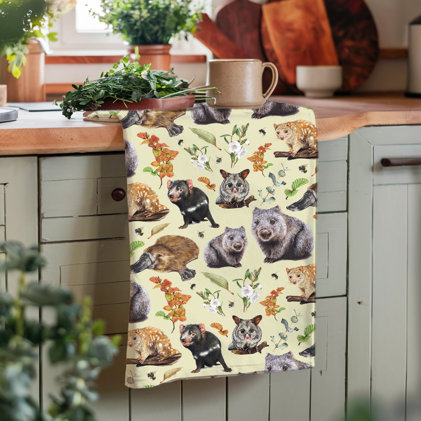 Tasmanian Wildlife - Tea towel