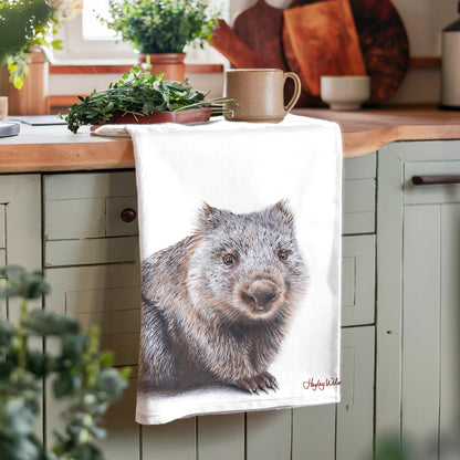 Wombat - Tea towel