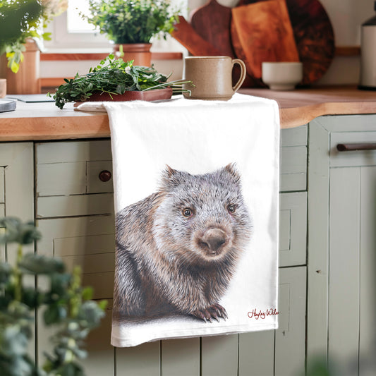 Wombat - Tea towel