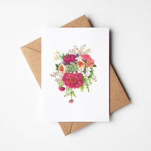 Floral Frenzy Greeting Card